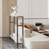 5.9" Narrow Sofa Table, 2 Tier Skinny Console Table with Adjustable Shelf, Slim Behind Couch Table for Living Room, Entryway, Hallway, Foyer - 2 of 4