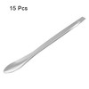 Unique Bargains 201 Stainless Steel Smooth Powders Sampling Micro Lab Spoons 15 Pcs - 3 of 3