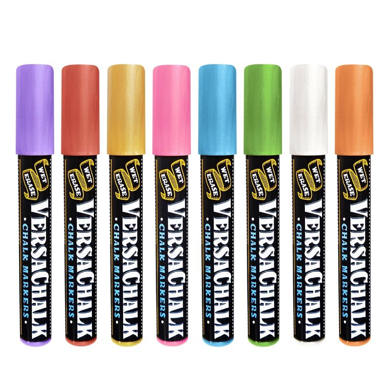 VersaChalk 8ct Liquid Chalk Markers Metallic Colors 5mm Tip, 2 of 4