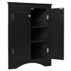 Chery Life Triangle Bathroom Storage Cabinet with Adjustable Shelves, Freestanding Floor Cabinet - 3 of 4
