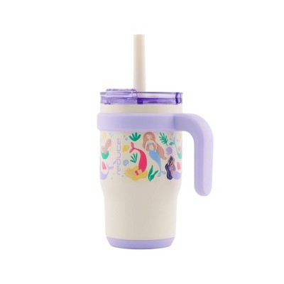 Reduce 14oz Coldee Vacuum insulated Stainless Steel Straw Tumbler Mermaids