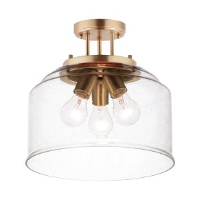 Maxim Lighting Acadia 3 - Light Semi-Flush Mount in  Heritage - 1 of 4