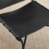 2-Piece Faux Leather Armless Retro Leisure Chair Set with Metal Legs, Water-Resistant, Easy to Assemble and Multi-Scenario Use - 4 of 4
