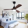 TOBILI Hot sales 42 Inch Ceiling Fans with Light, Black Ceiling Fan for Patios with Light 3 Blade Modern Ceiling Fan Noiseless - 4 of 4