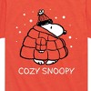 Boys' - Peanuts - Cozy Snoopy Short Sleeve Graphic T-Shirt - 2 of 4