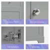 ALEXOUN 20-inch Solid Wood Bathroom Vanity Set with Ceramic Sink,Free Standing Bathroom Vanity Cabinet with Soft Closing Door and Storage Rack - 4 of 4