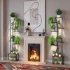 SEVOBAL Planter Stands and Holders Flower Stand Display Stand Lightweight Yet Sturdy Tool Free Setup for Home, Dark Brown, 25.76"*10.23"*64.42" - 2 of 4