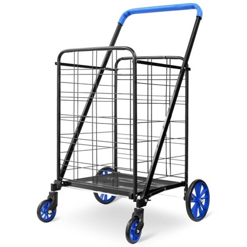 Falytemow Collapsible Utility Cart Foldable Reusable Shopping Trolley