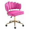 NicBex Adjustable Office Chair with Wheels,Modern Cute Computer Chair,Swivel Velvet Upholstered Desk Chair for Adult, Student - 4 of 4