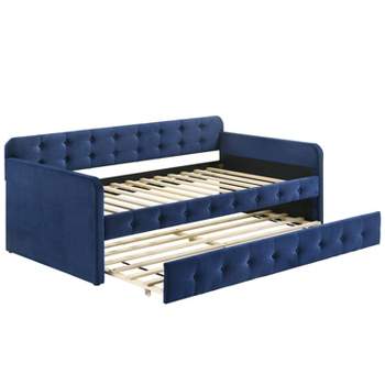 Twin Elyria Modern Upholstered Tufted Kids' Daybed - miBasics