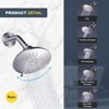 WOWOW Single Handle 5-Spray Shower Faucet 1.8 GPM with High Pressure Showerhead, Anti Scald in Brushed Nickel (Valve Included) - 2 of 4