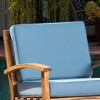 Christopher Knight Home Peyton Outdoor Acacia Wood Club Chairs with Water-Resistant Cushions (Set of 2) - 4 of 4