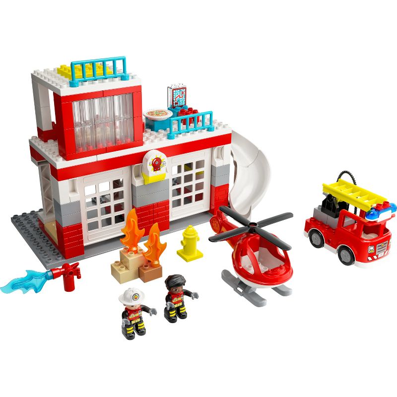 LEGO DUPLO Fire Station &#38; Helicopter Toy Playset 10970, 3 of 8