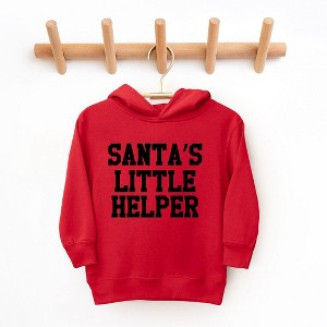 The Juniper Shop Santa's Little Helper Words Toddler Graphic Hoodie - 1 of 3