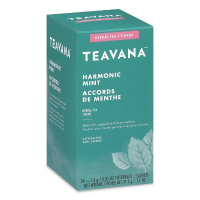 Starbucks Teavana Tea Bags, Harmonic Mint Decaf - Case 24 - 0.05 Oz
