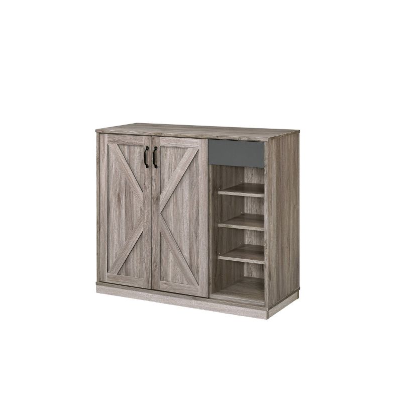 Toski Cabinet Rustic Gray Oak - Acme Furniture, 1 of 6