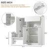 TIRAMISUBEST Elegant 2-in-1 Shoe Cabinets with Soft Cushion - White Mobile File Cabinet - 4 of 4