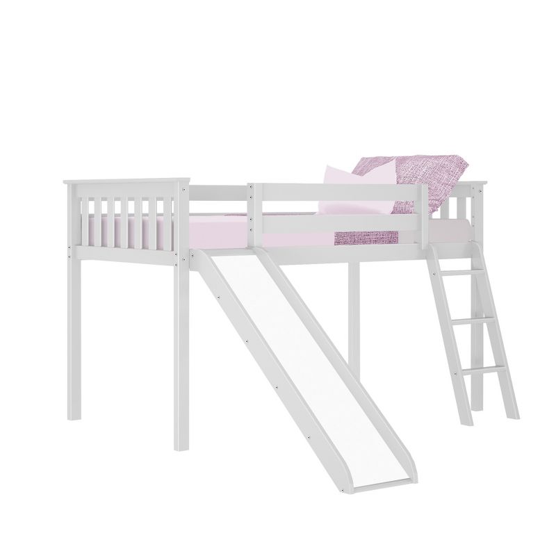 Max & Lily Twin Low Loft Bed with Slide, 1 of 8