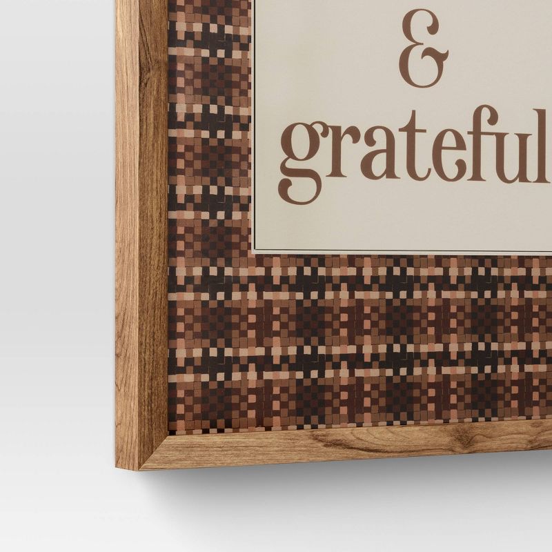 16&#34; x 20&#34; Thankful &#38; Grateful Framed Under Plexi - Threshold&#8482;, 5 of 11