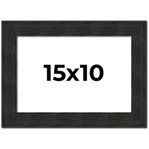PosterPalooza | Photo Size Contemporary Black Frame - UV Acrylic, Foam Board Backing, Hanging Hardware - 1 of 4