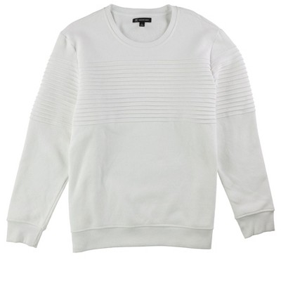 I.N.C International Concepts Mens Back Up Pullover Sweater, White, Small