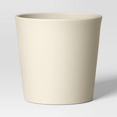 Aesthetic Plastic Indoor Outdoor Planter Pot Sour Cream 12.7"x12.7" - Threshold™