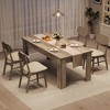 63" Farmhouse Dining Table - Rustic Wood Table for 4-6, Perfect for Small Spaces & Apartments - 3 of 4