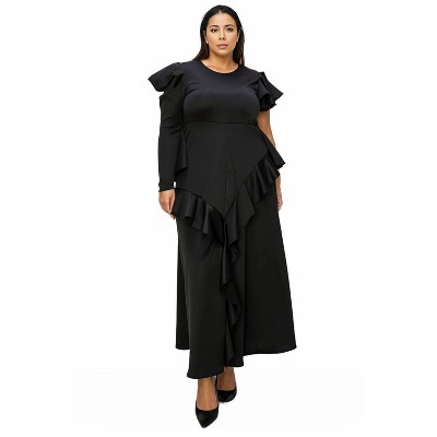 L I V D Women's Vivienne Ruffled Maxi Dress