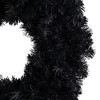 Northlight Colorado Spruce Artificial Halloween Wreath - 24" - Black - Unlit - 3 of 4