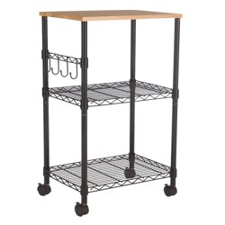 Best Choice Products 3-tier Microwave Cart Rolling Utility Serving Cart ...