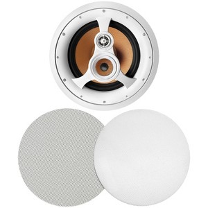 BIC America Acoustech® H310C 10-In. Indoor 3-Way In-Ceiling Speaker, 250 Watts, White - 1 of 4
