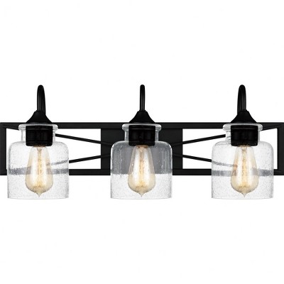 Quoizel Lighting Bartley 3 - Light Vanity in  Matte Black