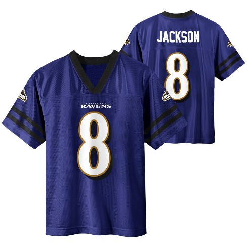 Nfl Baltimore Ravens Boys' Short Sleeve Jackson Jersey - M : Target