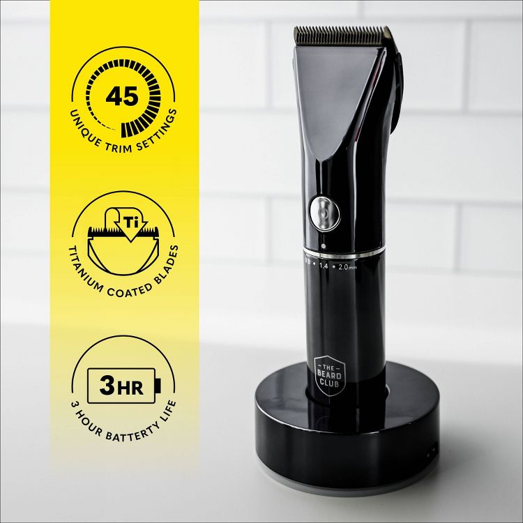Beard Club Precision Beard Trimmer: Electric, 14 Pieces, All Skin Types, All Hair Types, 2 of 13