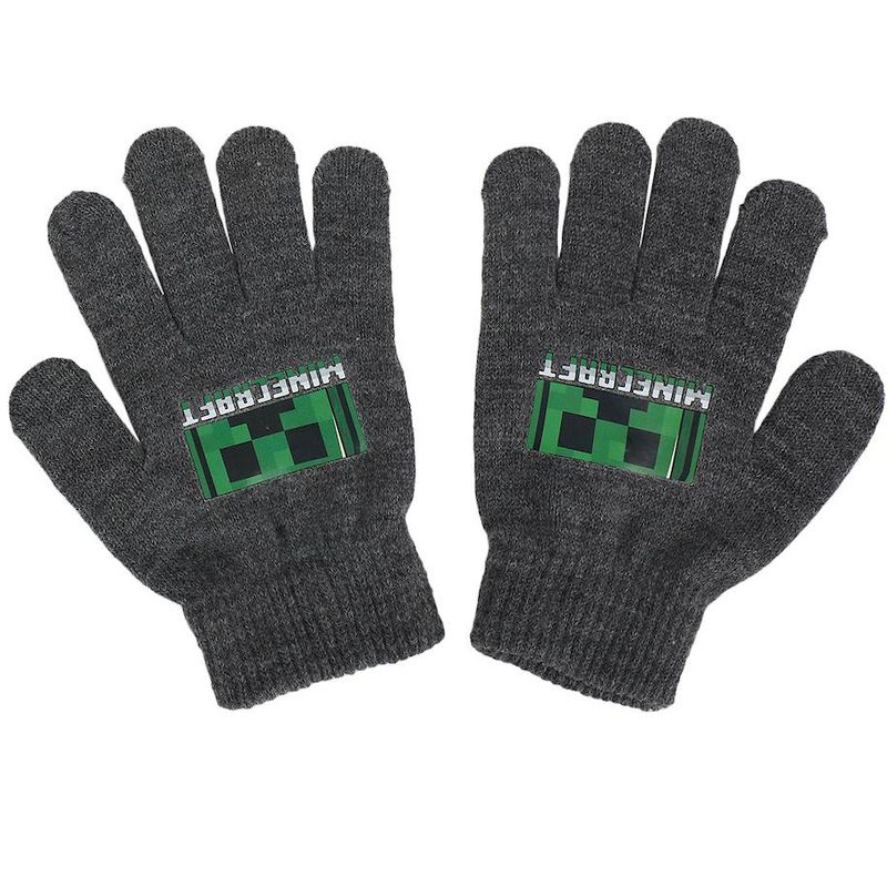 Minecraft Creeper Character Youth Beanie and Gloves Set, 4 of 5