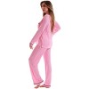 #FollowMe Womens Button-Down Pajama Pant Set with Notch Collar  Elegant & Comfortable Sleepwear - 2 of 4