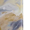3pc Shimmering Symphony Glitter and Gold Foil Abstract Triptych Canvas Wall Art Set - Madison Park: Luxury Glam Decor, Vertical Orientation - 2 of 4