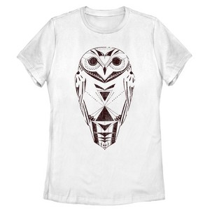 Women's Lost Gods Wise Owl Sketch T-Shirt - 1 of 4