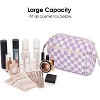 Narwey Checkered Makeup Bag Women Wide-open Make up Bag - 3 of 3
