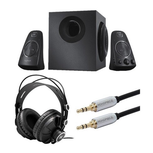 Materialisme tempo krog Logitech Z623 400 Watt Home Speaker System With Headphones And Audio Cable  : Target