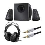 Logitech Z623 400 Watt Home Speaker System with Headphones and Audio Cable