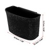 Unique Bargains Bling Faux Crystal Car Trash Can Holder Litter Hanging Wastebasket Bin - 3 of 4
