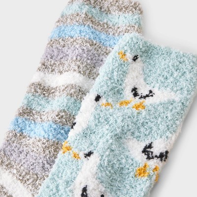 Women's 2pk Cozy Crew Socks - 4-10 - image 3