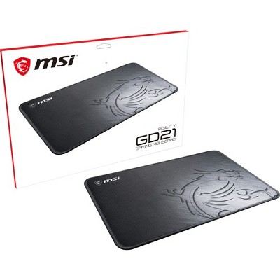 MSI AGILITY GD21 Gaming Mouse Pad - 0.12" x 8.66" x 12.60" Dimension - Silk Surface, Natural Rubber Base - Anti-slip