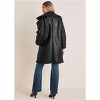 VENUS Womens Faux Shearling Long Coat - 2 of 4