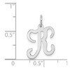 Black Bow Jewelry Sterling Silver, Sophia Collection, Small Script Initial K Pendant - 4 of 4