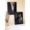 Black and White Horse Portrait Canvas – 48.5" Tall – by Kalalou - 4 of 4