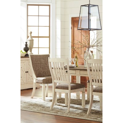 Bolanburg 72'' Rustic Brown and White Farmhouse Dining Table