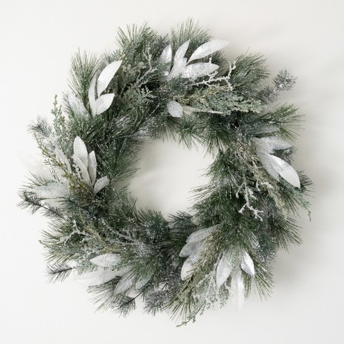 Noma 24 Inch Pre-lit Battery Operated Frosted Fir Artificial