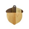 Slickblue Rustic Acorn Pine Wood Cutting Board, 13” x 15” - Two-Tone Design for Serving & Display - 3 of 4